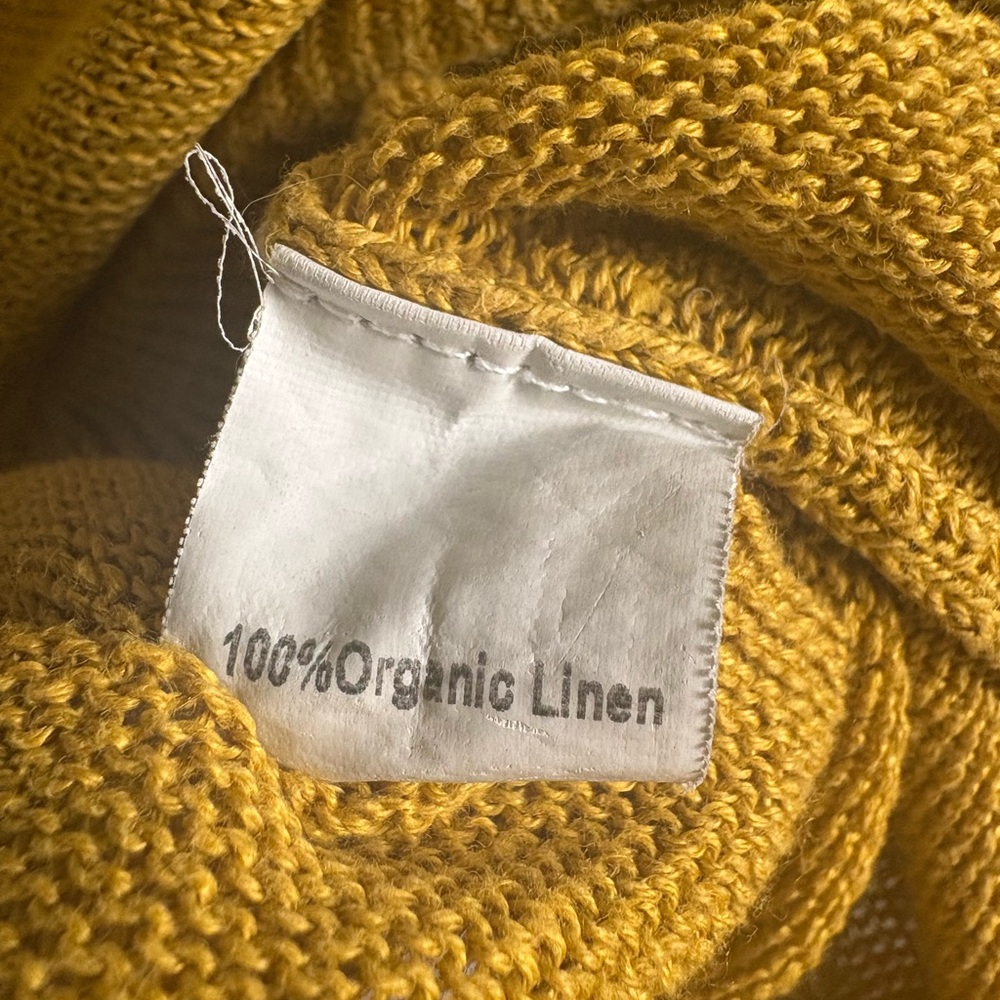 Eileen Fisher Organic Linen V-Neck Sweater | Size 1X - Picture 5 of 7